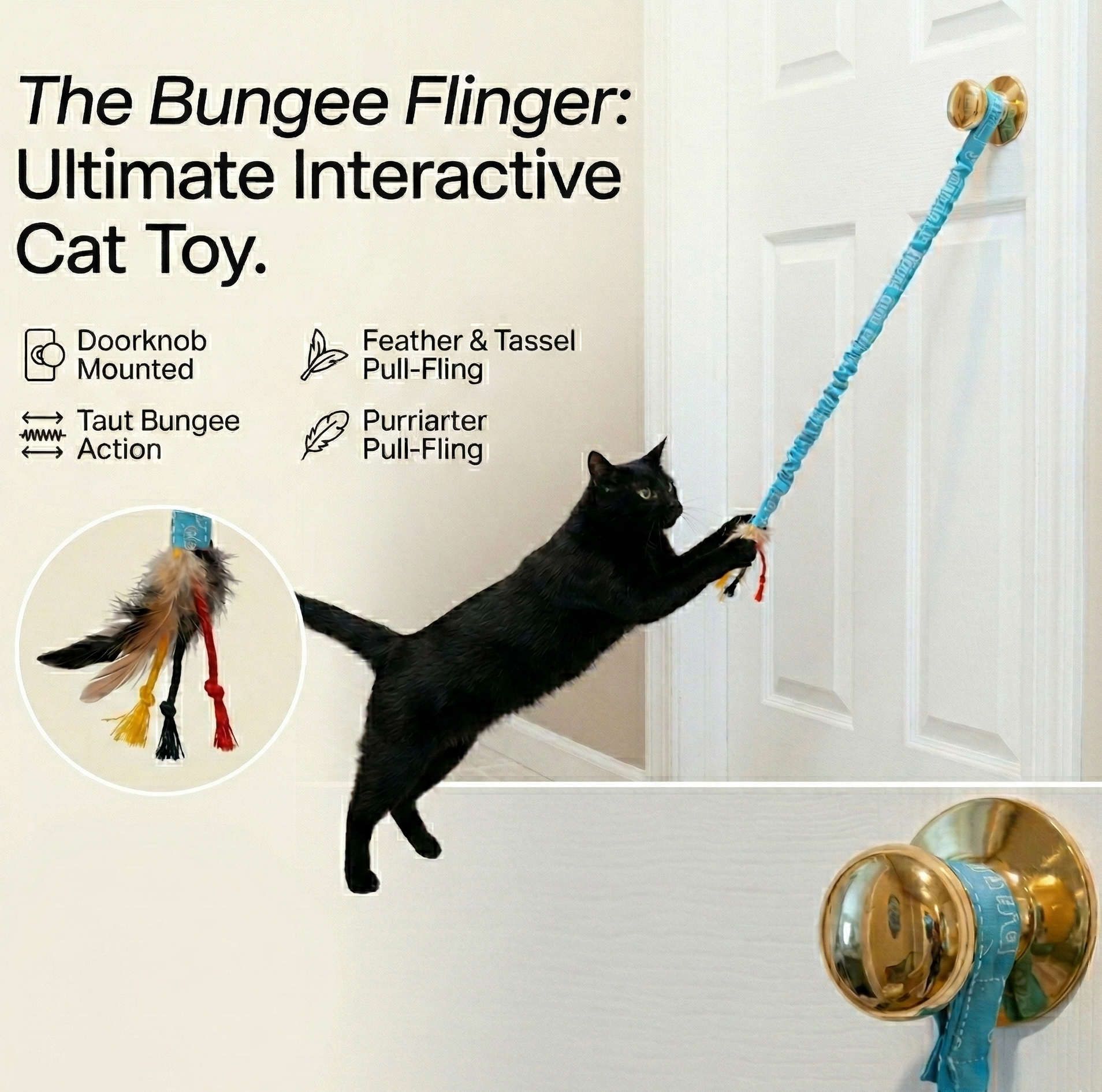 Ratón de Porter - Juguete de plumas Bungee Bounce