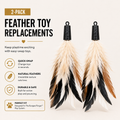 Bungee Flinger™ Feather Toy Replacements – 2 Pack