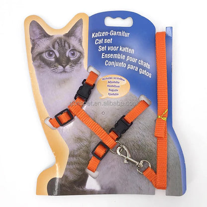 Adjustable Harness and Leash Set for Cats