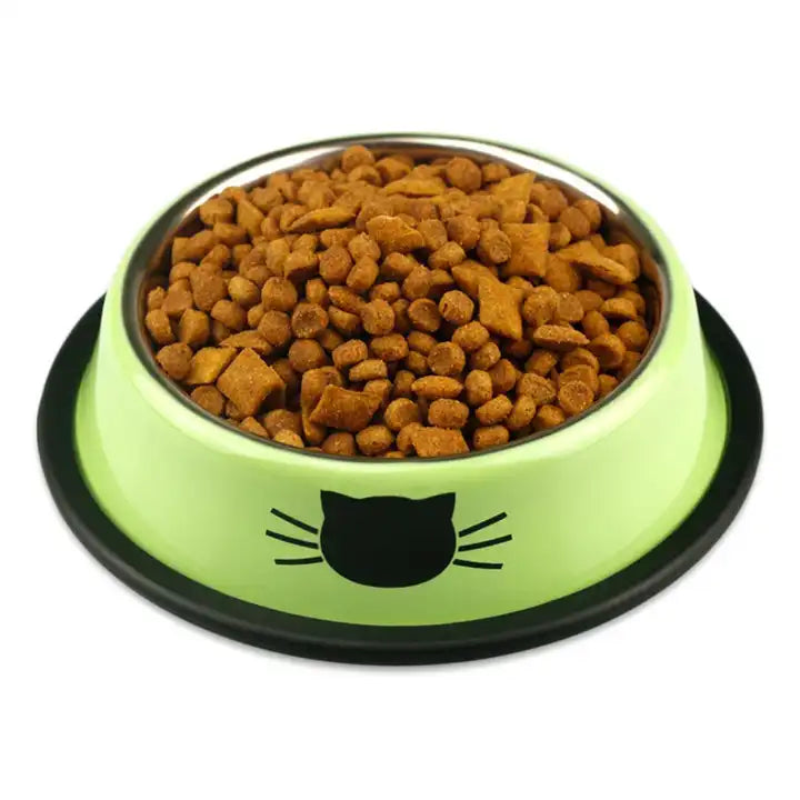 Plat pour chat en acier inoxydable