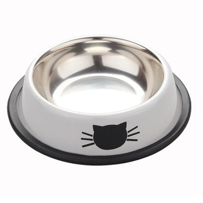 Plat pour chat en acier inoxydable