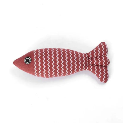 A good Bass Kickin' -- Jouet pour chat en forme d'oreiller en forme de poisson en peluche