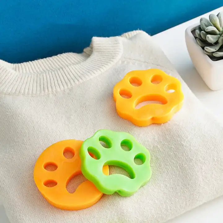 Cat Hair Buster - Épilateur en silicone pour poils d'animaux pour le linge - paquet de 4