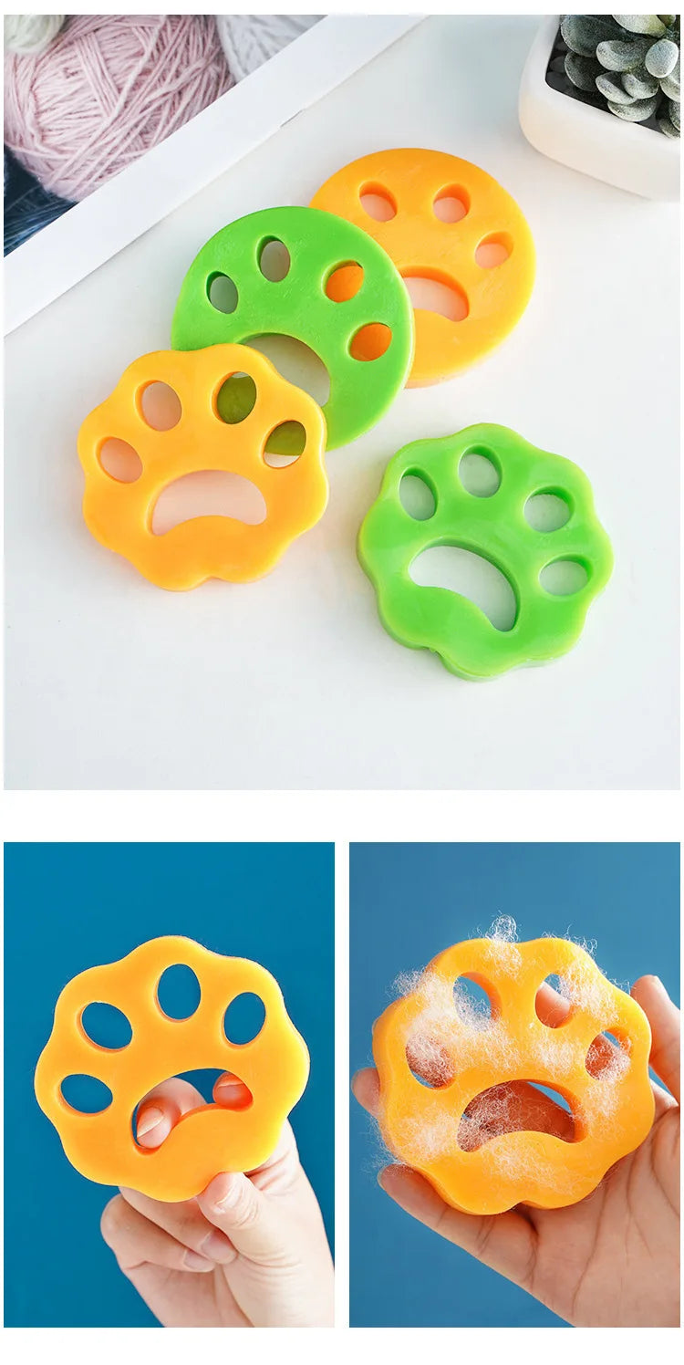 Cat Hair Buster - Silicone Pet Hair Remover for Laundry - 4 pack