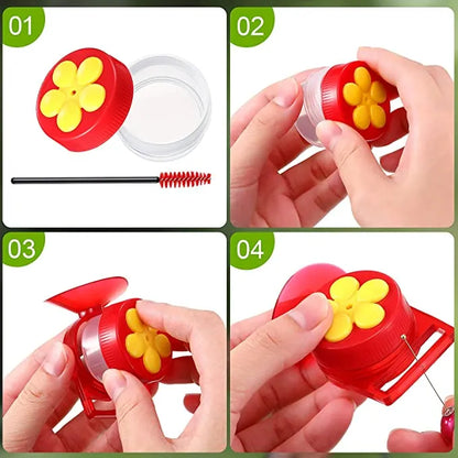 2-in-1 Window Mount and Handheld Hummingbird Feeder Set