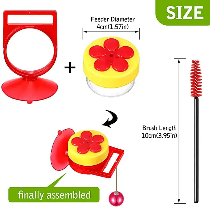 2-in-1 Window Mount and Handheld Hummingbird Feeder Set