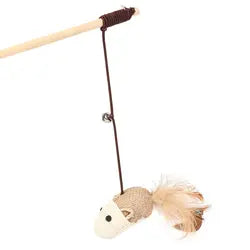 Eco-Friendly Cat Catcher Teaser Wand Cat Toy